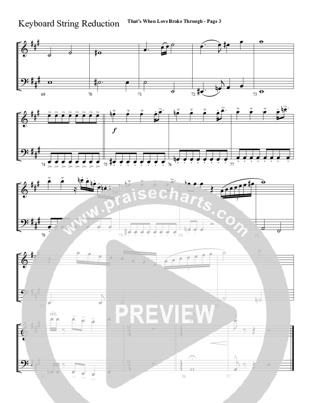 That's When Love Broke Through Synth Strings (Sherwood Worship)