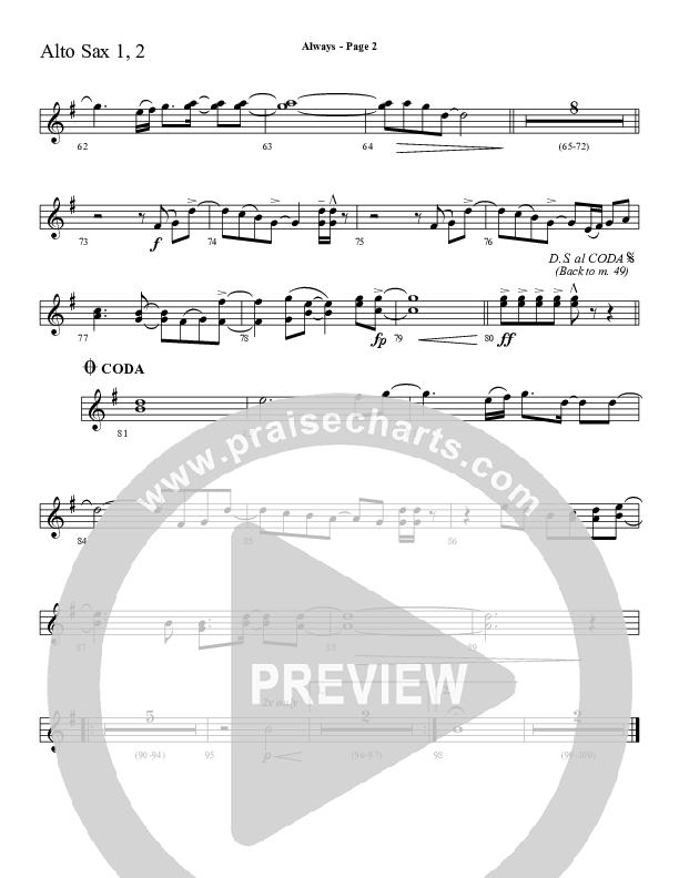 Always Alto Sax 1/2 (Sherwood Worship)
