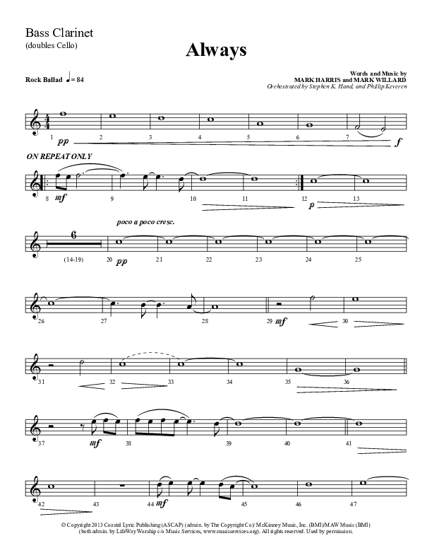 Always Bass Clarinet (Sherwood Worship)