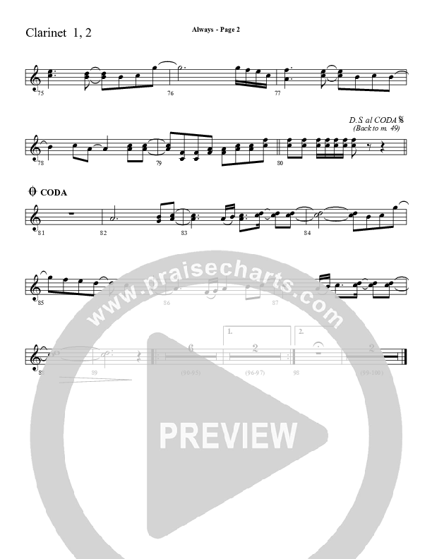 Always Clarinet 1/2 (Sherwood Worship)