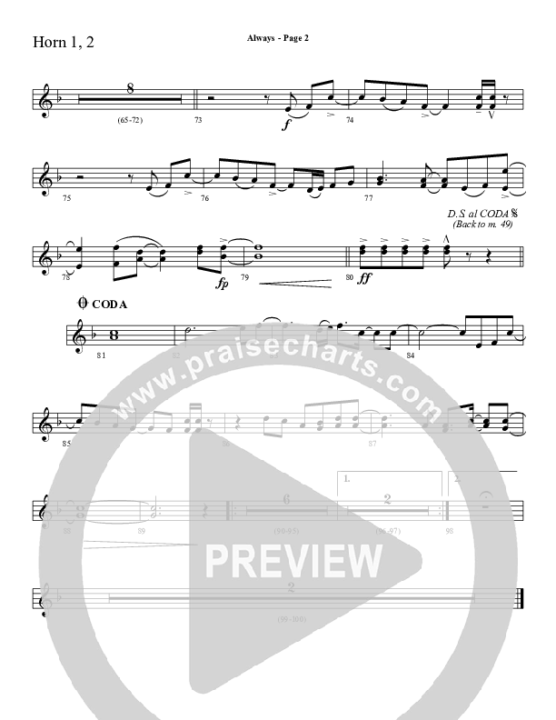 Always French Horn 1/2 (Sherwood Worship)