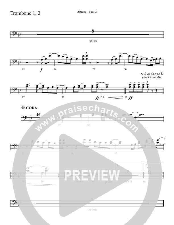 Always Trombone 1/2 (Sherwood Worship)