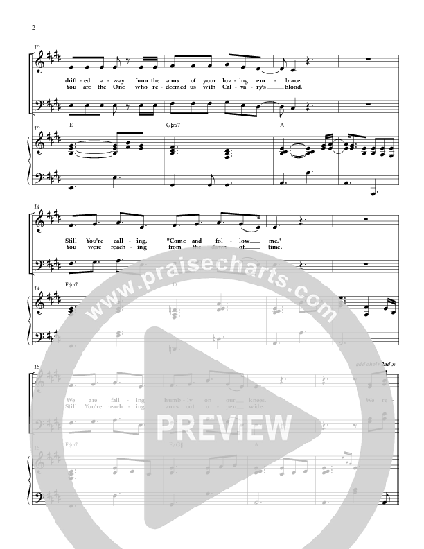 We Return To You Piano/Vocal (Sherwood Worship)