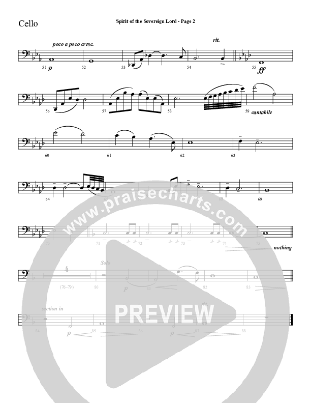 Spirit Of The Sovereign Lord Cello (Sherwood Worship)