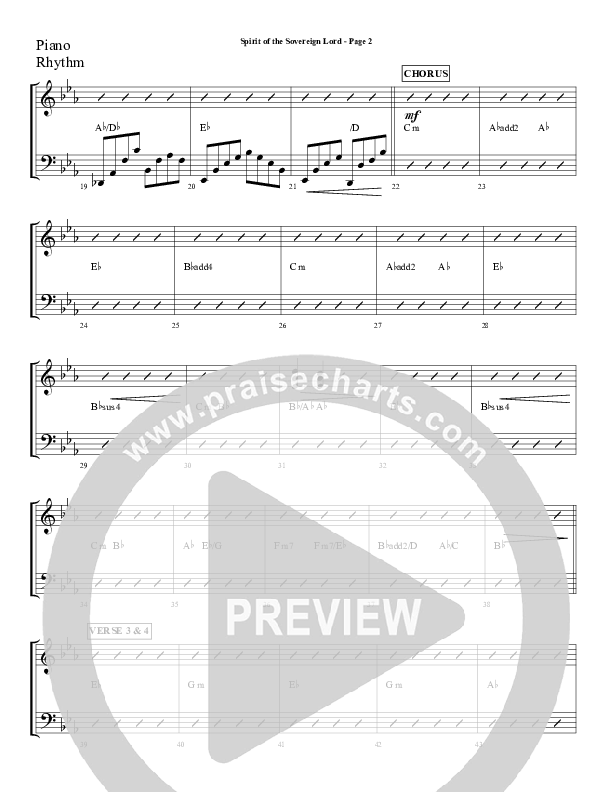 Spirit Of The Sovereign Lord Rhythm Chart (Sherwood Worship)