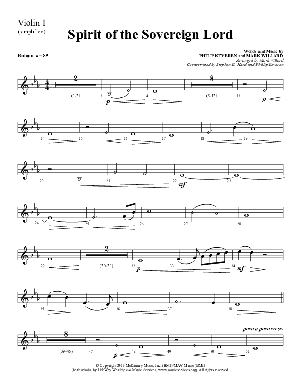 Spirit Of The Sovereign Lord Strings (Sherwood Worship)