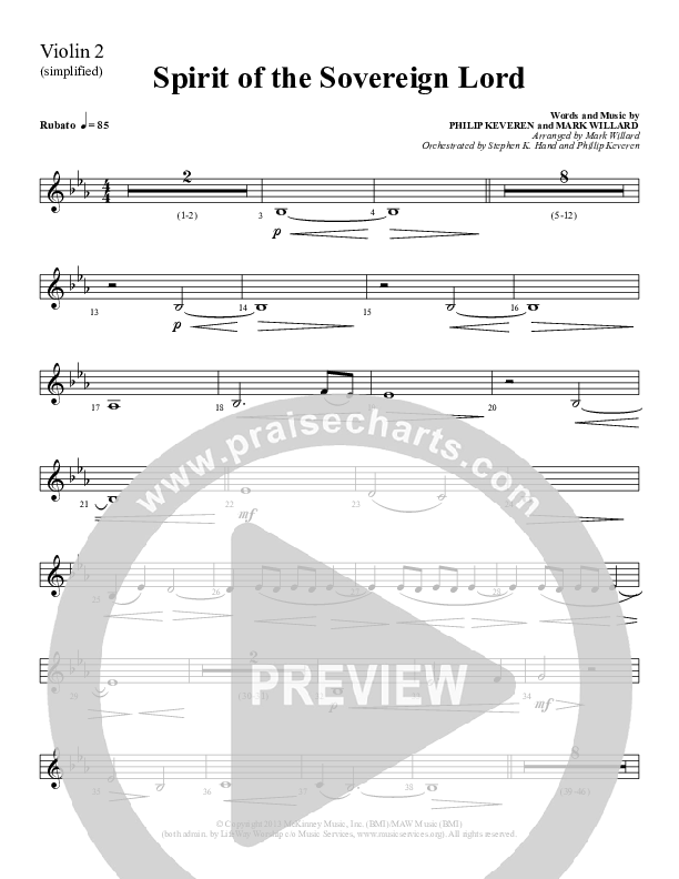 Spirit Of The Sovereign Lord Strings (Sherwood Worship)