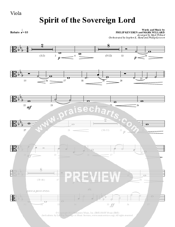 Spirit Of The Sovereign Lord Viola (Sherwood Worship)
