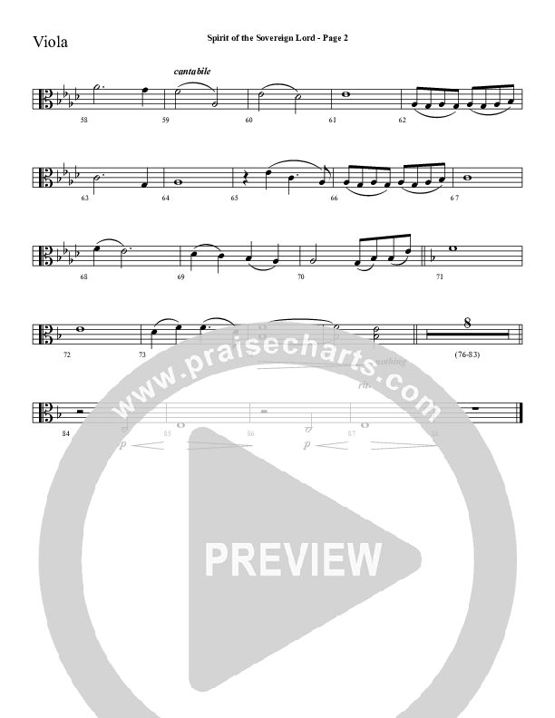 Spirit Of The Sovereign Lord Viola (Sherwood Worship)