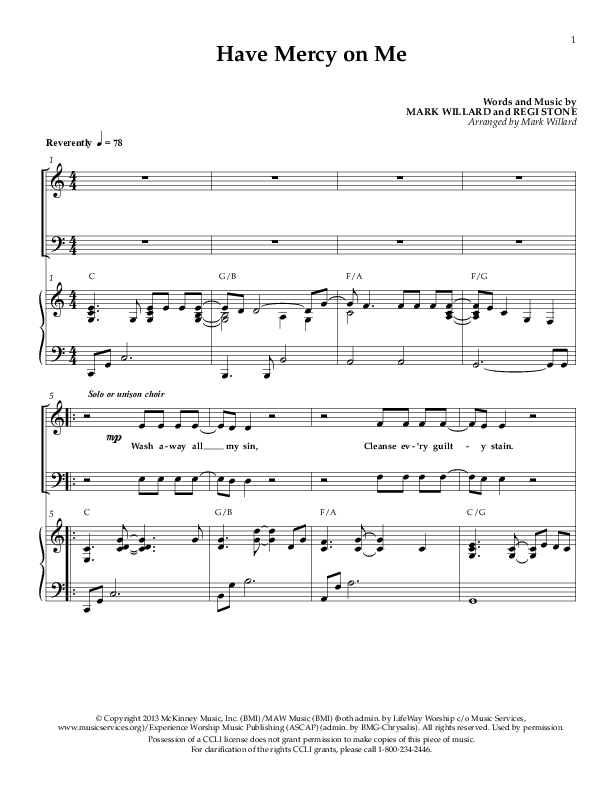 Have Mercy On Me Lead & Piano (Sherwood Worship)