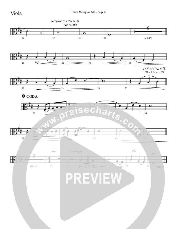 Have Mercy On Me Viola (Sherwood Worship)