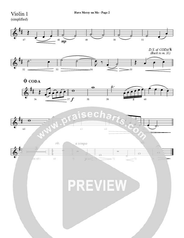 Have Mercy On Me Violins (Sherwood Worship)