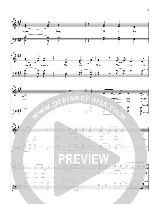 Live For Your Glory Lead Sheet (SAT) (Sherwood Worship)