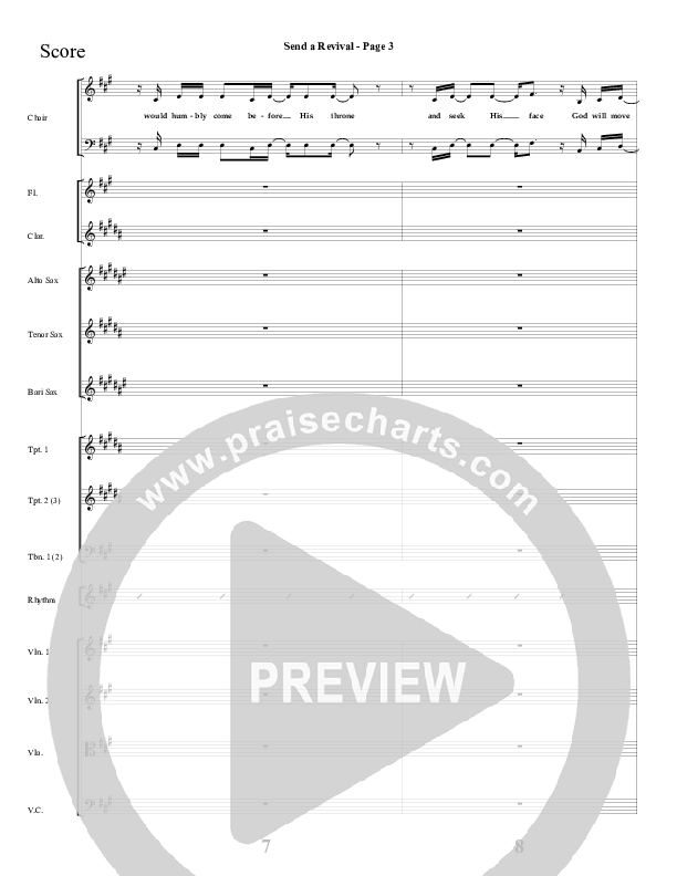 Send A Revival Conductor's Score (Sherwood Worship)