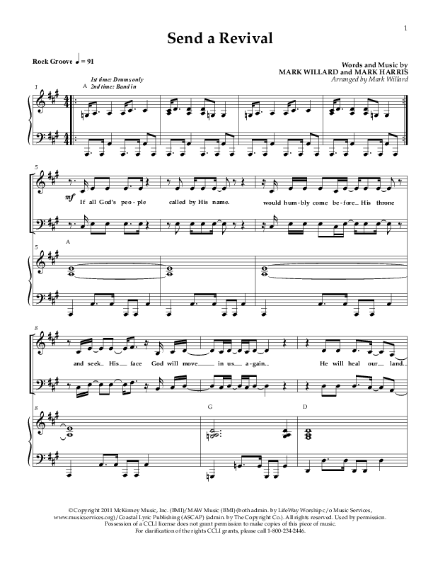 Send A Revival Lead & Piano (Sherwood Worship)