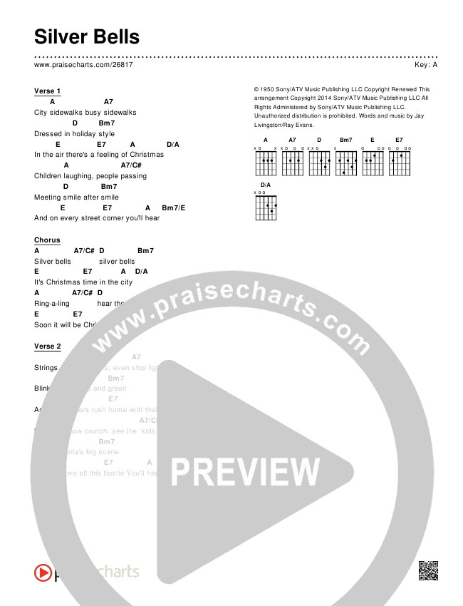 Silver Bells  Chords & Lyrics ()