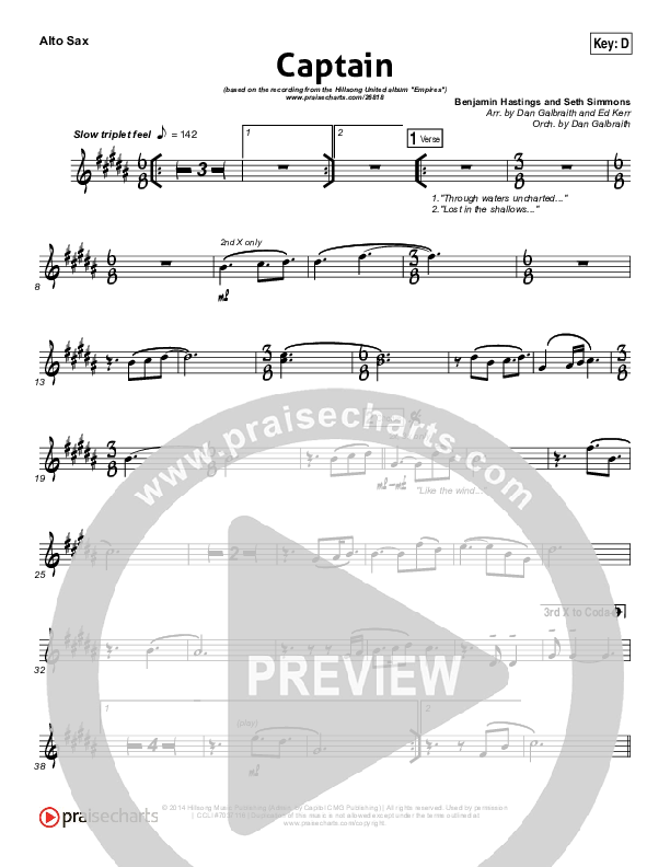 Captain Alto Sax (Hillsong UNITED)