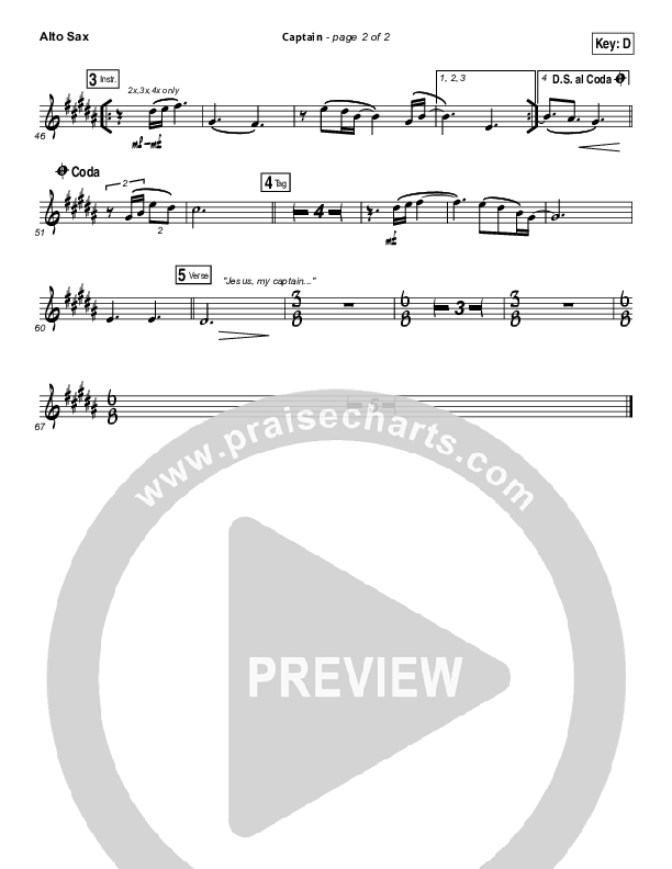 Captain Alto Sax (Hillsong UNITED)