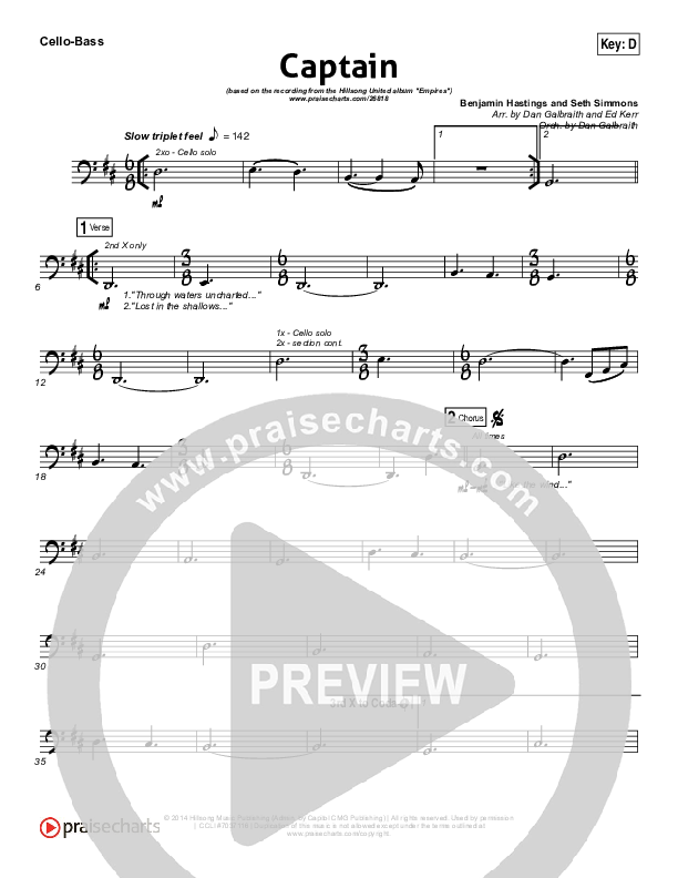 Captain Cello/Bass (Hillsong UNITED)