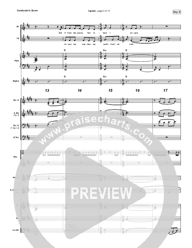 Captain Conductor's Score (Hillsong UNITED)