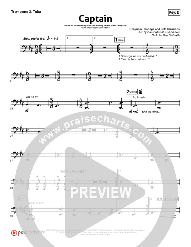 Captain Trombone 3/Tuba (Hillsong UNITED)