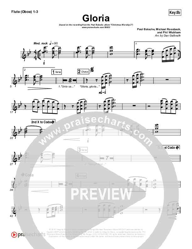 Gloria Wind Pack (Paul Baloche / Phil Wickham)