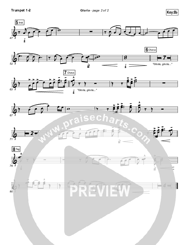 Gloria Trumpet 1,2 (Paul Baloche / Phil Wickham)