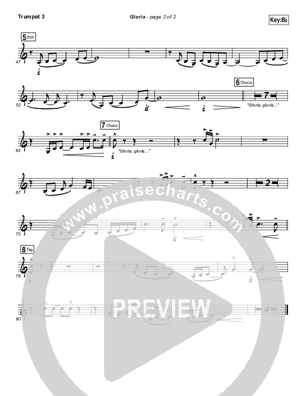 Gloria Trumpet 3 (Paul Baloche / Phil Wickham)