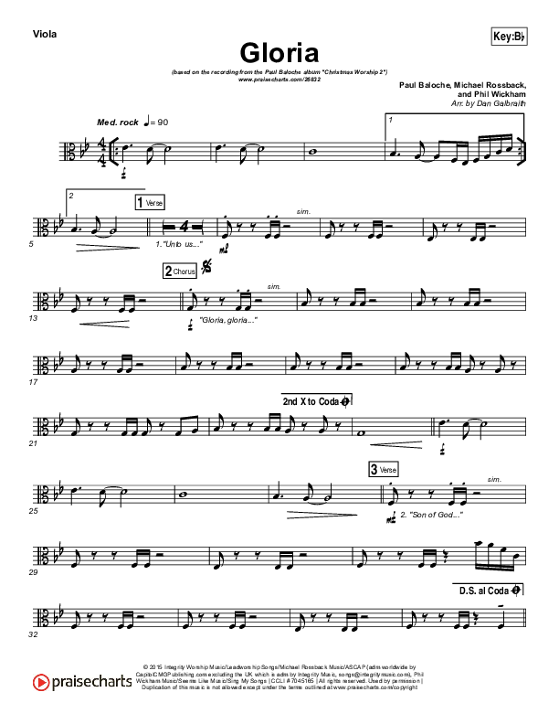 Gloria Viola (Paul Baloche / Phil Wickham)