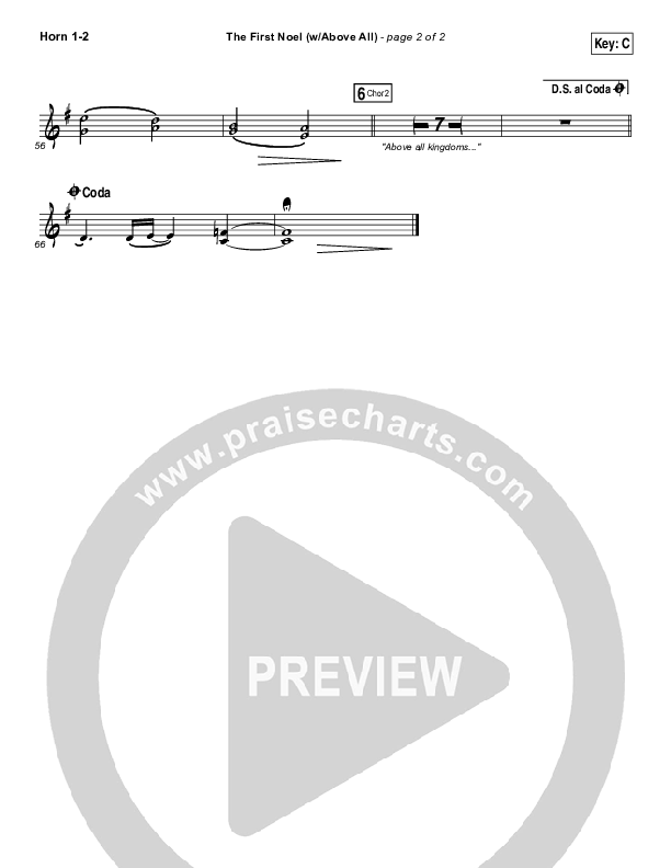 The First Noel (Above All) Brass Pack (Paul Baloche)