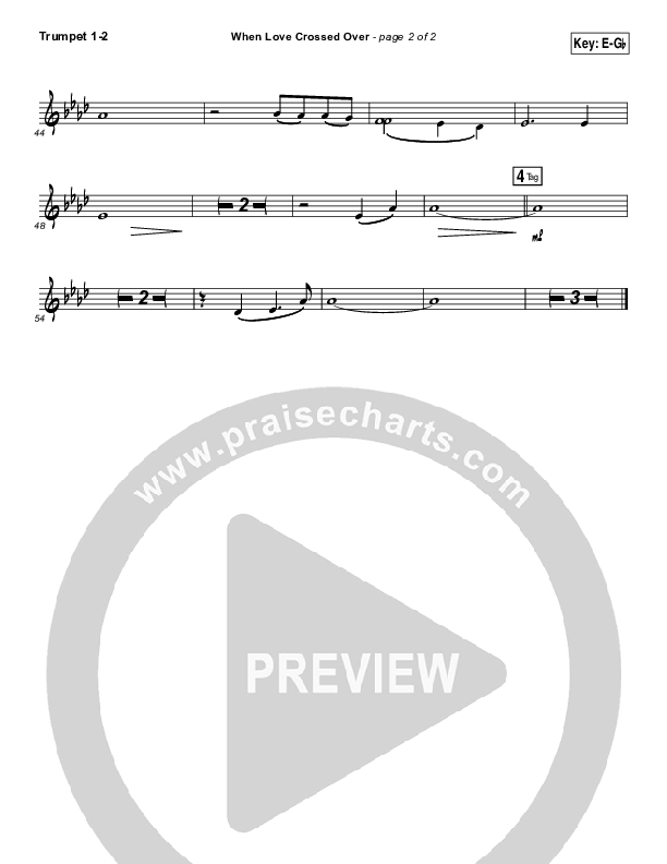 When Love Crossed Over Brass Pack (Paul Baloche)