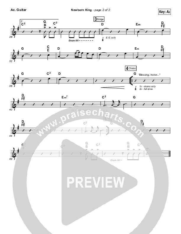 Creation's King Acoustic Guitar (Paul Baloche)