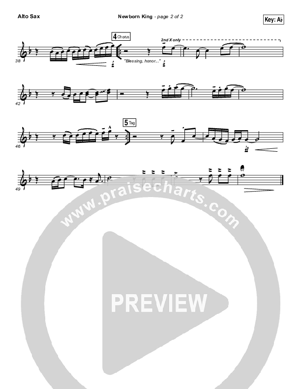 Creation's King Alto Sax (Paul Baloche)