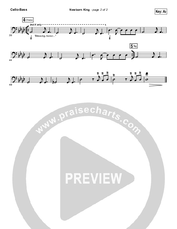 Creation's King Cello/Bass (Paul Baloche)