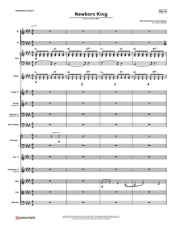 Creation's King Conductor's Score (Paul Baloche)