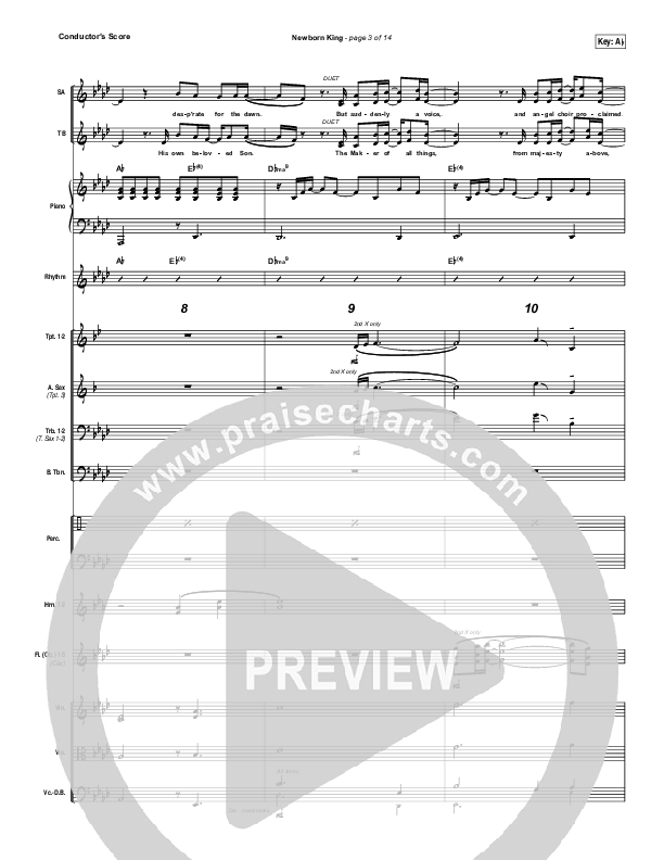 Creation's King Conductor's Score (Paul Baloche)