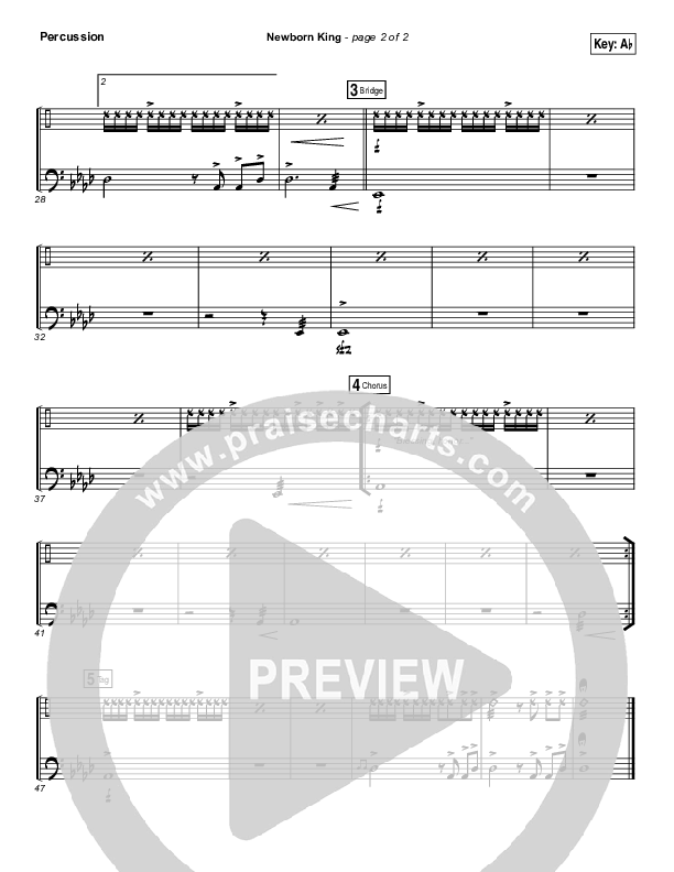 Creation's King Percussion (Paul Baloche)