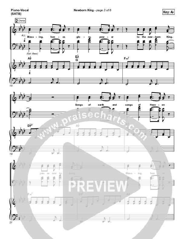 Creation's King Piano/Vocal (SATB) (Paul Baloche)