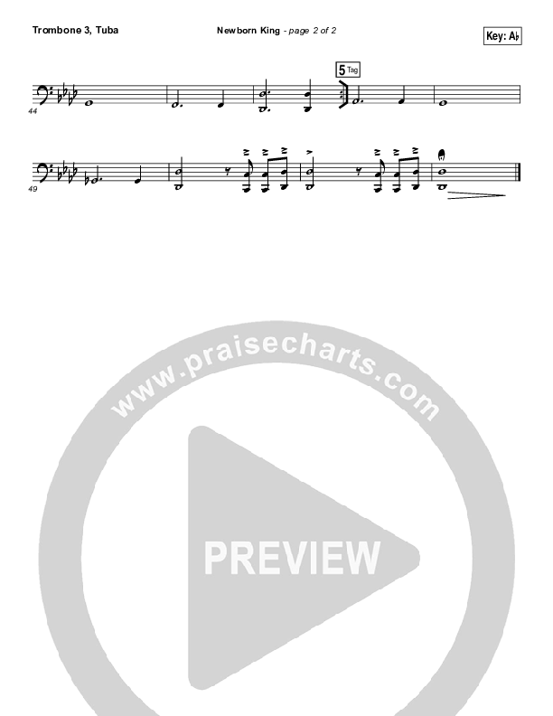 Creation's King Trombone 3/Tuba (Paul Baloche)