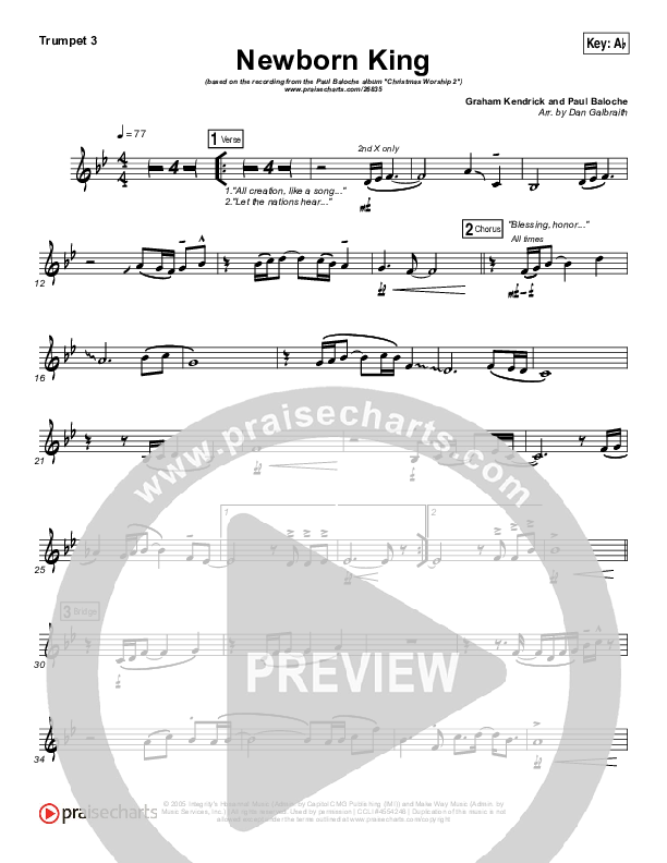 Creation's King Trumpet 3 (Paul Baloche)