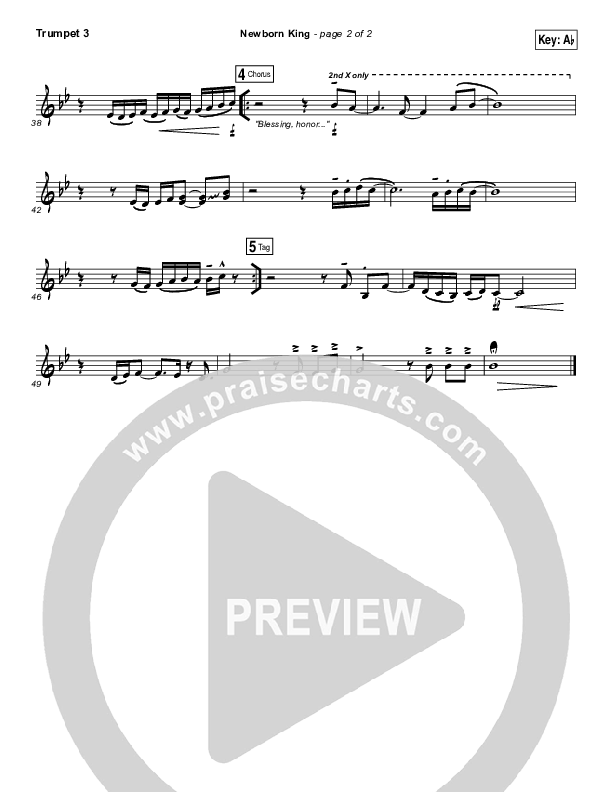 Creation's King Trumpet 3 (Paul Baloche)