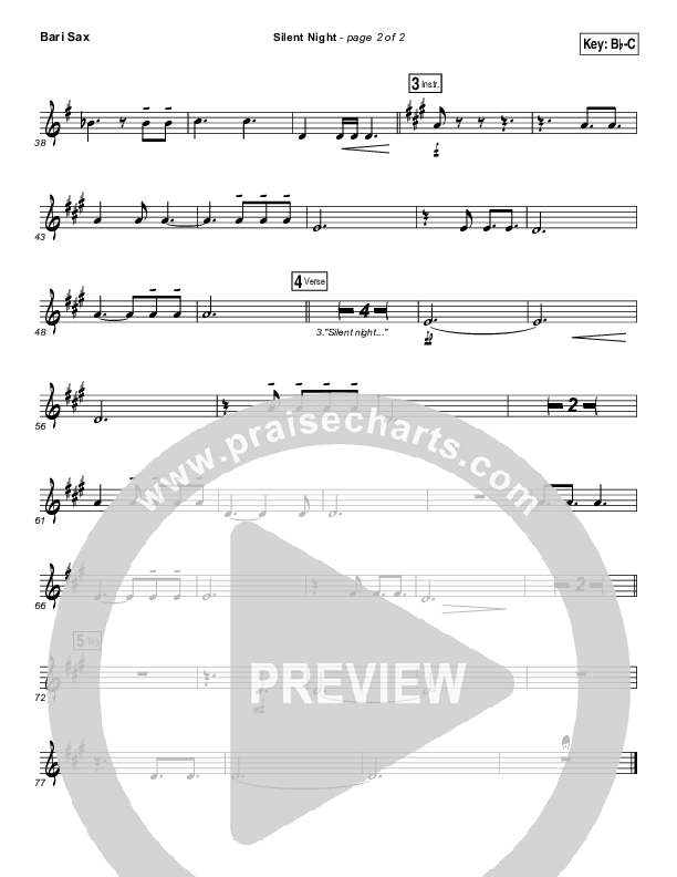 Silent Night Bari Sax (Paul Baloche)