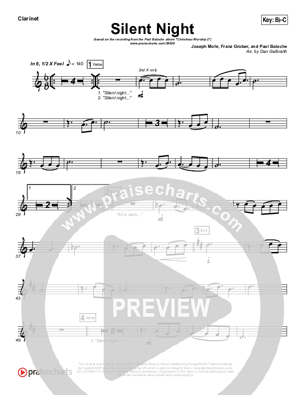 Silent Night Wind Pack (Paul Baloche)