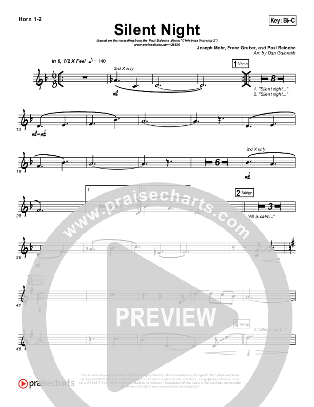 Silent Night Brass Pack (Paul Baloche)