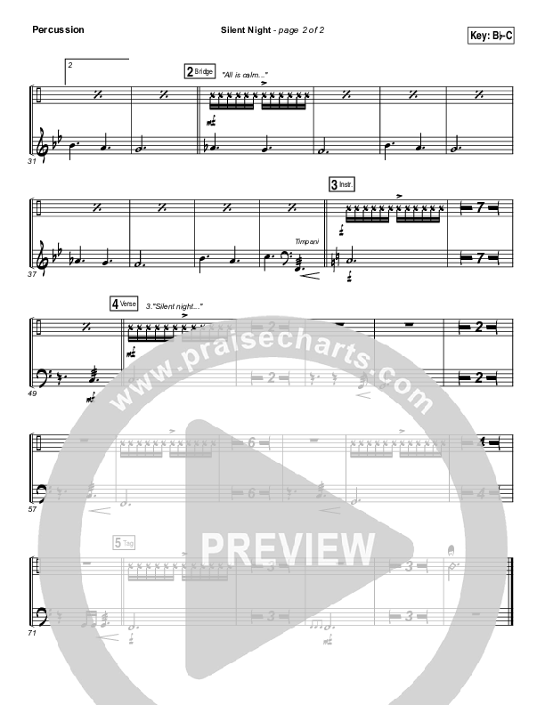 Silent Night Percussion (Paul Baloche)