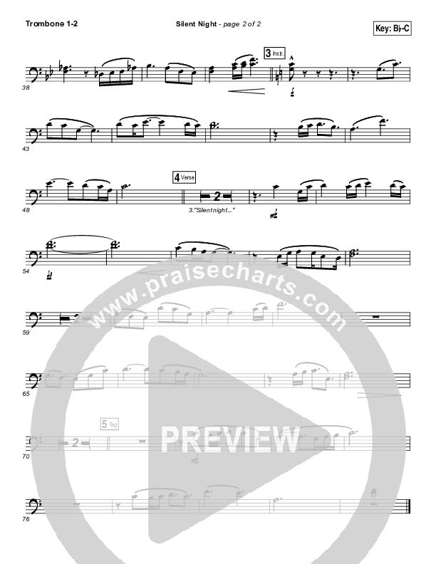 Silent Night Trombone 1/2 (Paul Baloche)