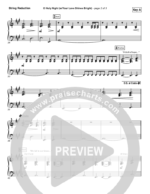 O Holy Night (Love Shines Bright) String Pack (Paul Baloche)