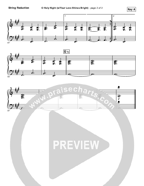 O Holy Night (Love Shines Bright) String Pack (Paul Baloche)