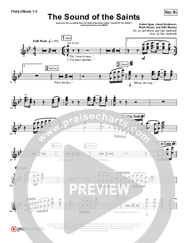 The Sound Of The Saints Wind Pack (Audio Adrenaline)