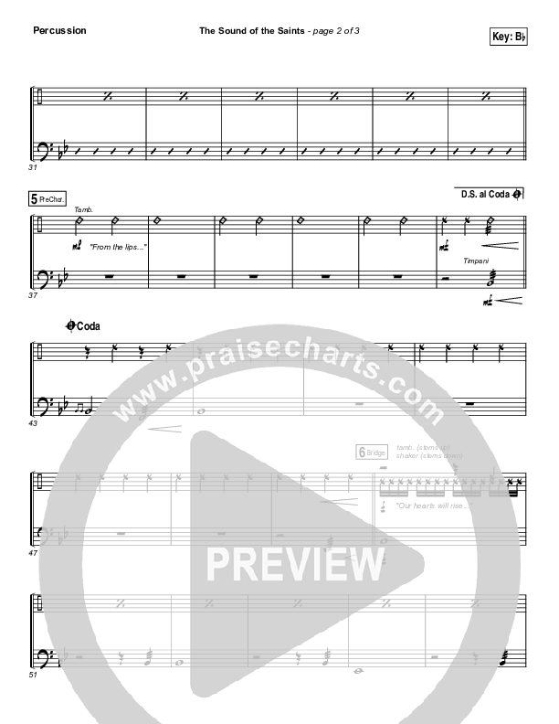 The Sound Of The Saints Percussion (Audio Adrenaline)